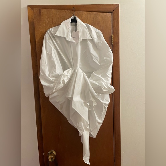 Coperni Knot Front Faux Wrap Shirt - Picture 5 of 7